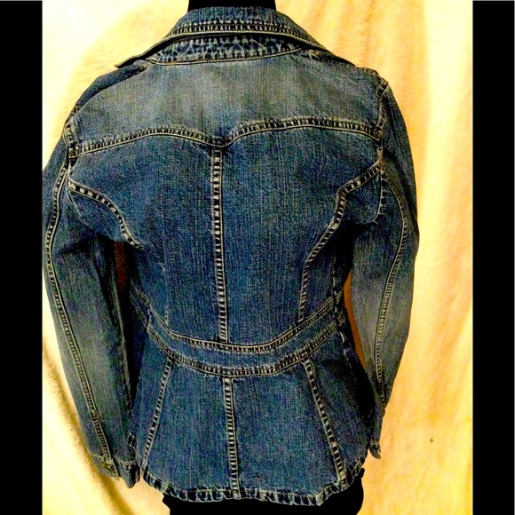 DKNY STONE WASHED JEAN JACKET -RARE💜RETRO 1980’S- - Picture 5 of 12
